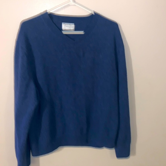 Calvin Klein Other - Calvin Klein XL Blue V-Neck Sweater